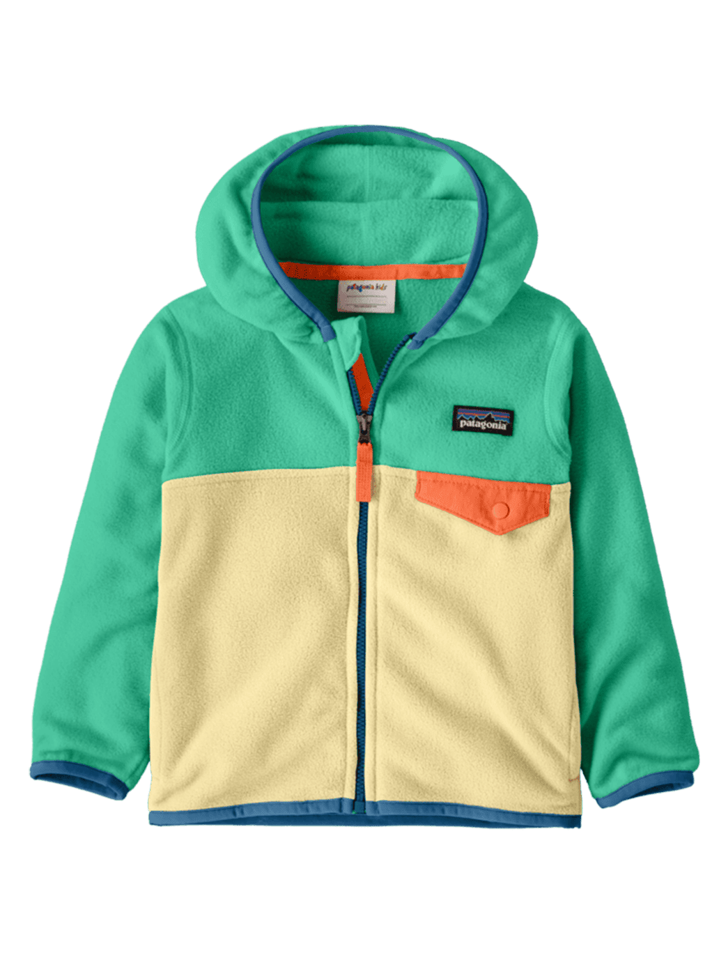 Dziecięca bluza Baby Micro D Snap-T Jkt BUTTERCUP YELLOW W/AQUA STONE