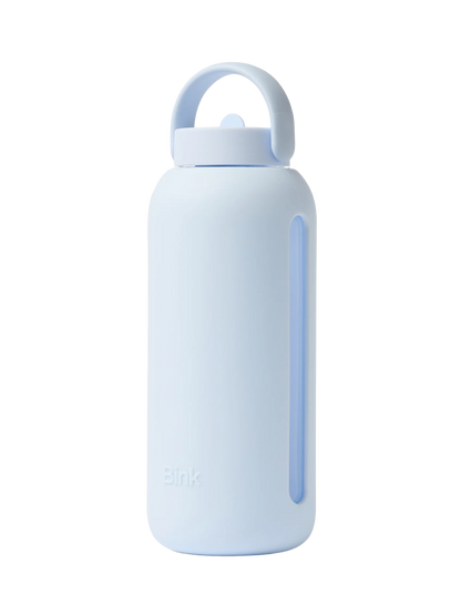 Day Bink glass water bottle GLACIER