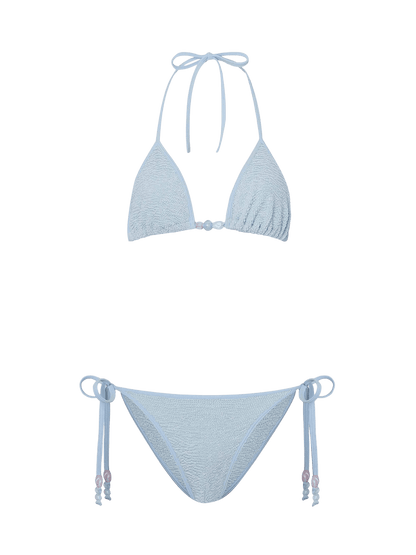 Kostium kąpielowy bikini Gina METALLIC ICE BLUE