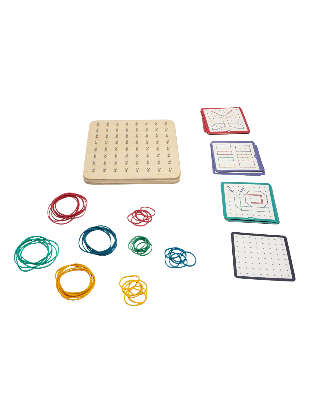 Geoplan tablica manipulacyjna edukacyjna z gumkami BS Toys BEBE Concept 