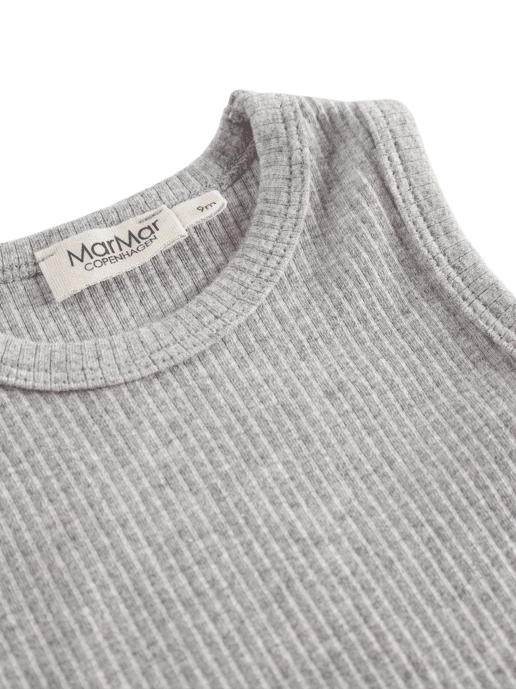 Prążkowane body niemowlęce bez rękawów