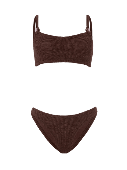 Kostium kąpielowy bikini Cassie METALLIC CHOCOLATE