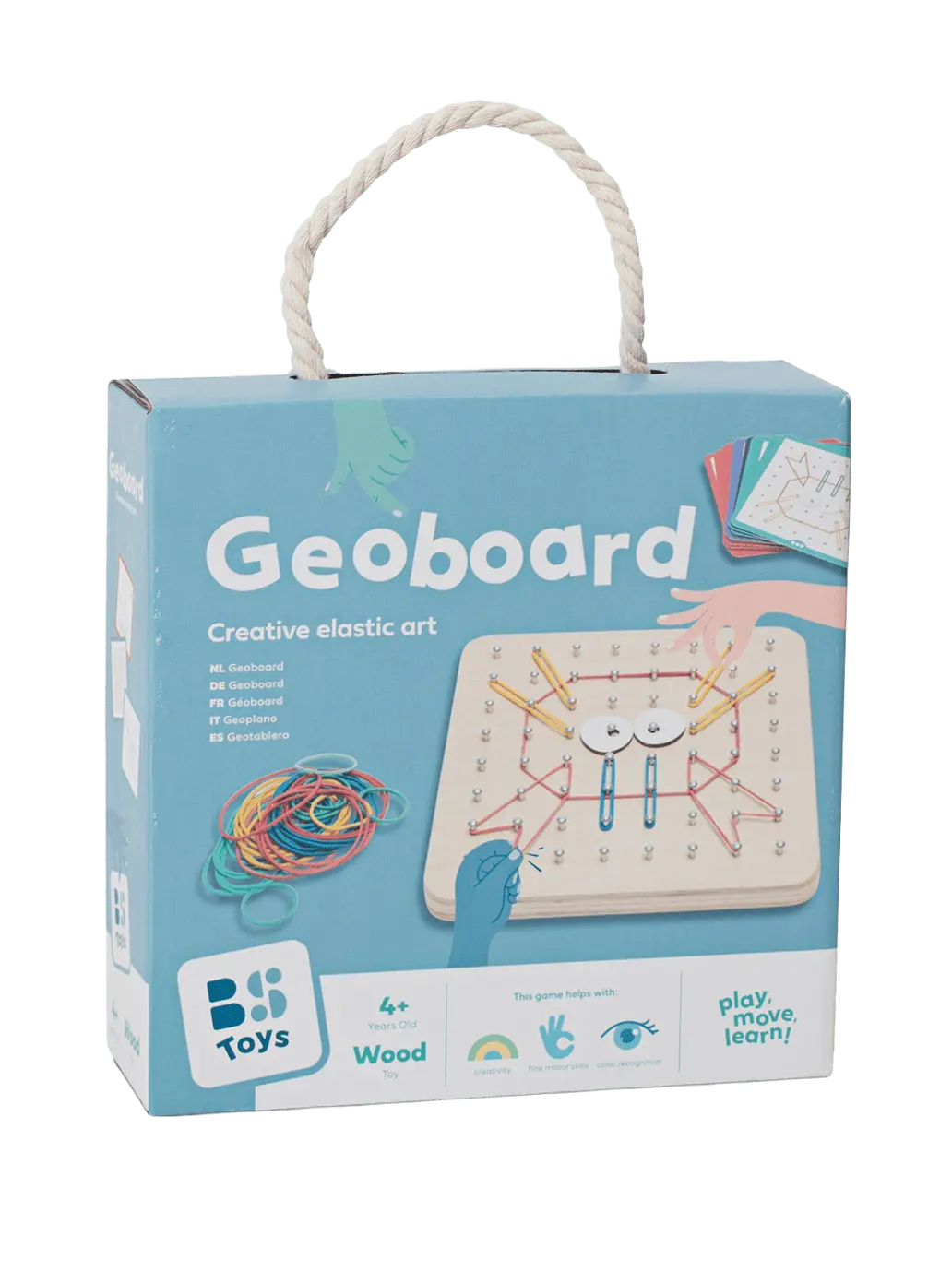 Geoplan tablica manipulacyjna edukacyjna z gumkami BS Toys BEBE Concept 