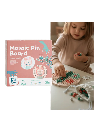 Drewniana mozaika guzikowa układanka BS Toys BEBE Concept 