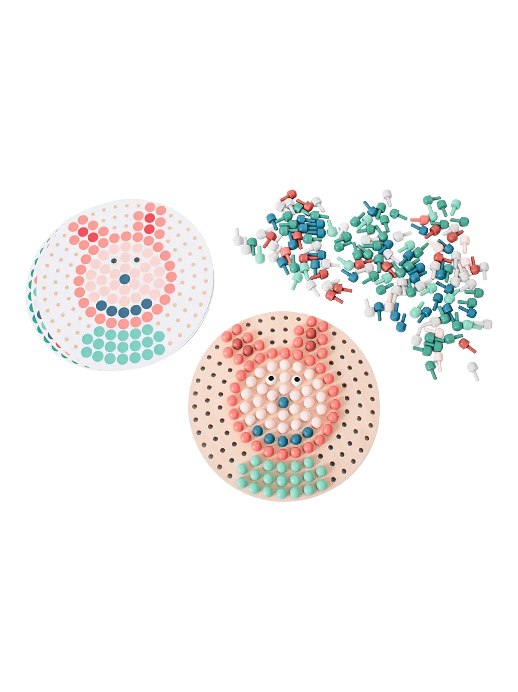 Drewniana mozaika guzikowa układanka BS Toys BEBE Concept 