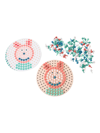 Drewniana mozaika guzikowa układanka BS Toys BEBE Concept 