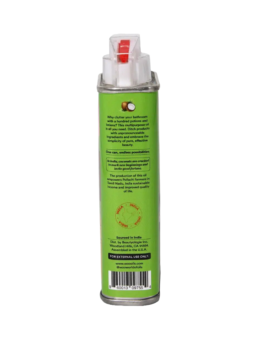 Organiczny olej do ciała i włosów Coconut Oil