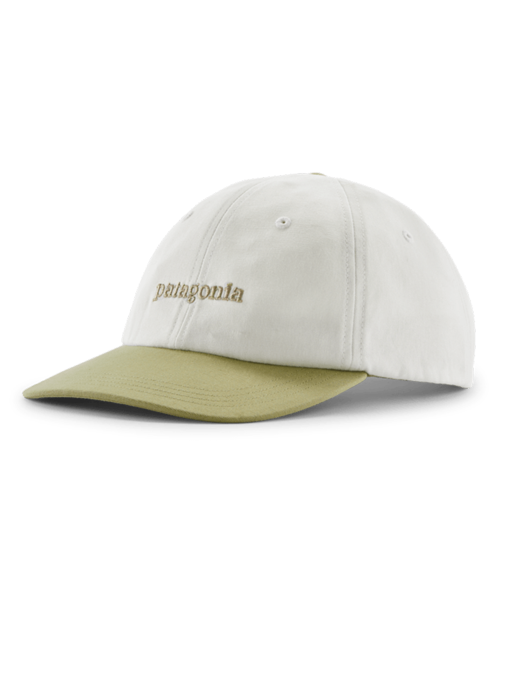 Fitz Roy Icon Trad Cap TEXT LOGO: BIRCH WHITE W/GUMTREE GREEN