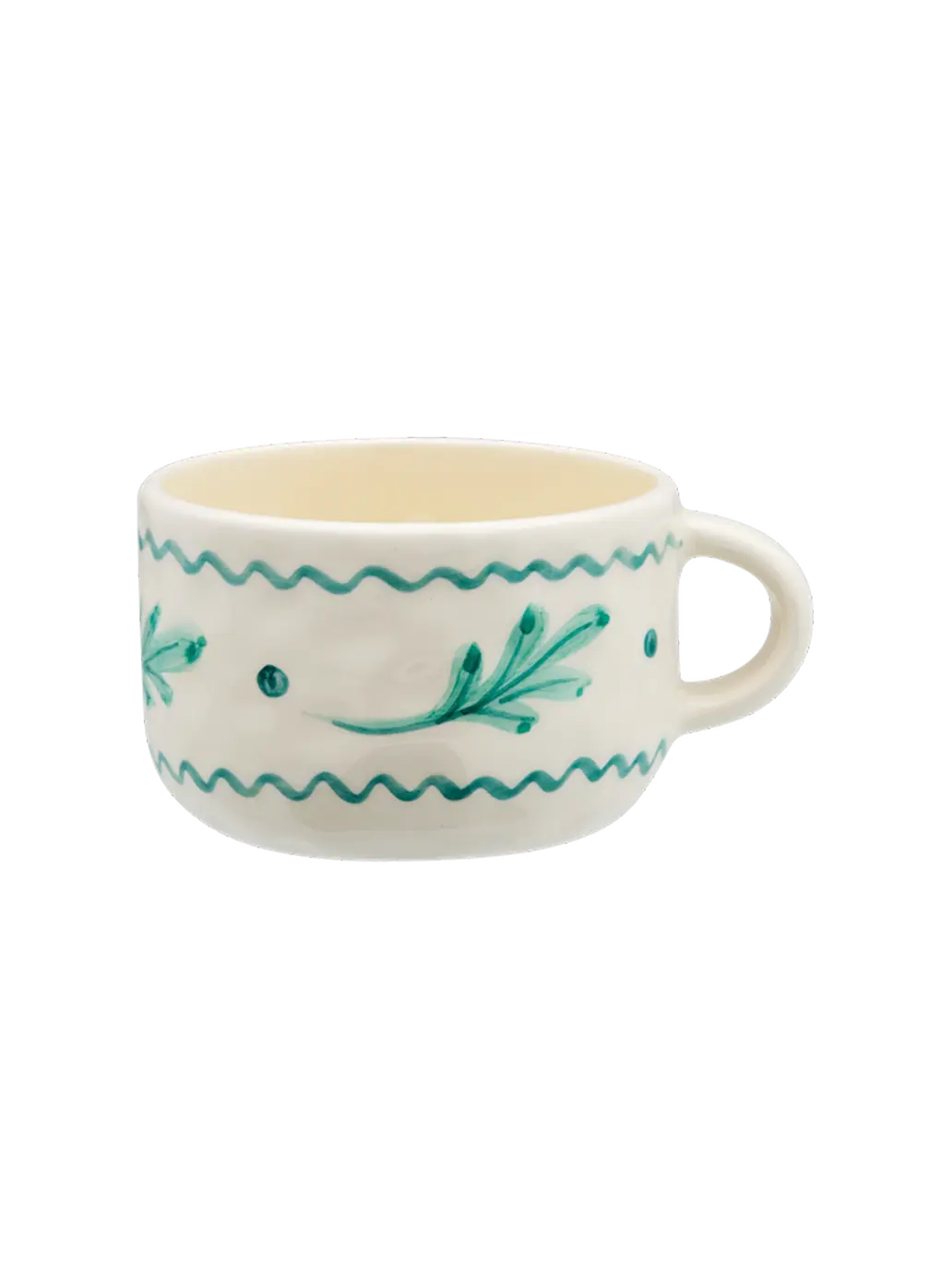 Ceramiczny kubek do cappuccino Leaf Anna + Nina BEBE Concept 