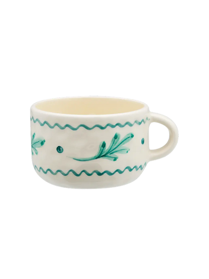 Ceramiczny kubek do cappuccino Leaf Anna + Nina BEBE Concept 