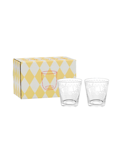 Grapevine Water Glass Set of 2 Anna + Nina BEBE Concept 