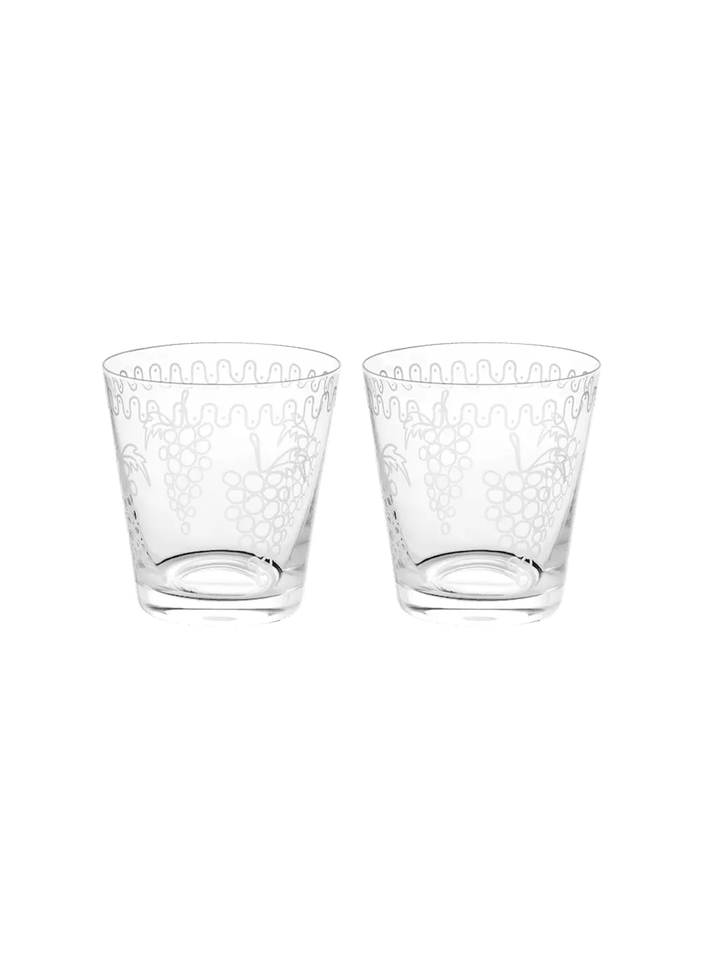 Grapevine Water Glass Set of 2 Anna + Nina BEBE Concept 
