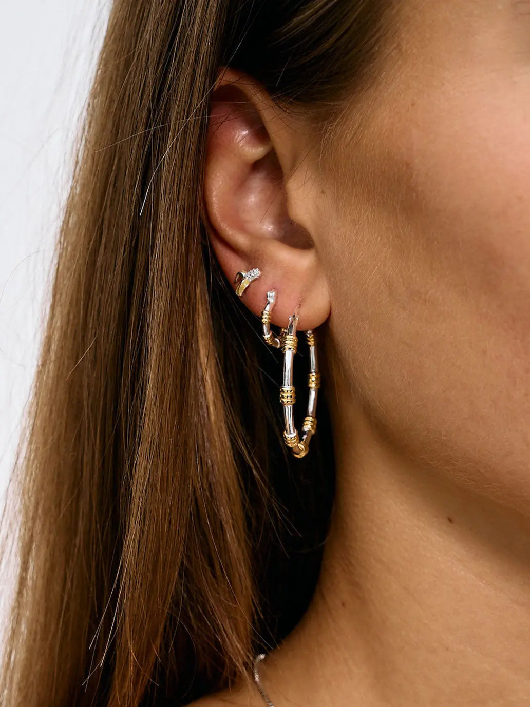 Kolczyki Dual Ring Earrings Anna + Nina BEBE Concept 