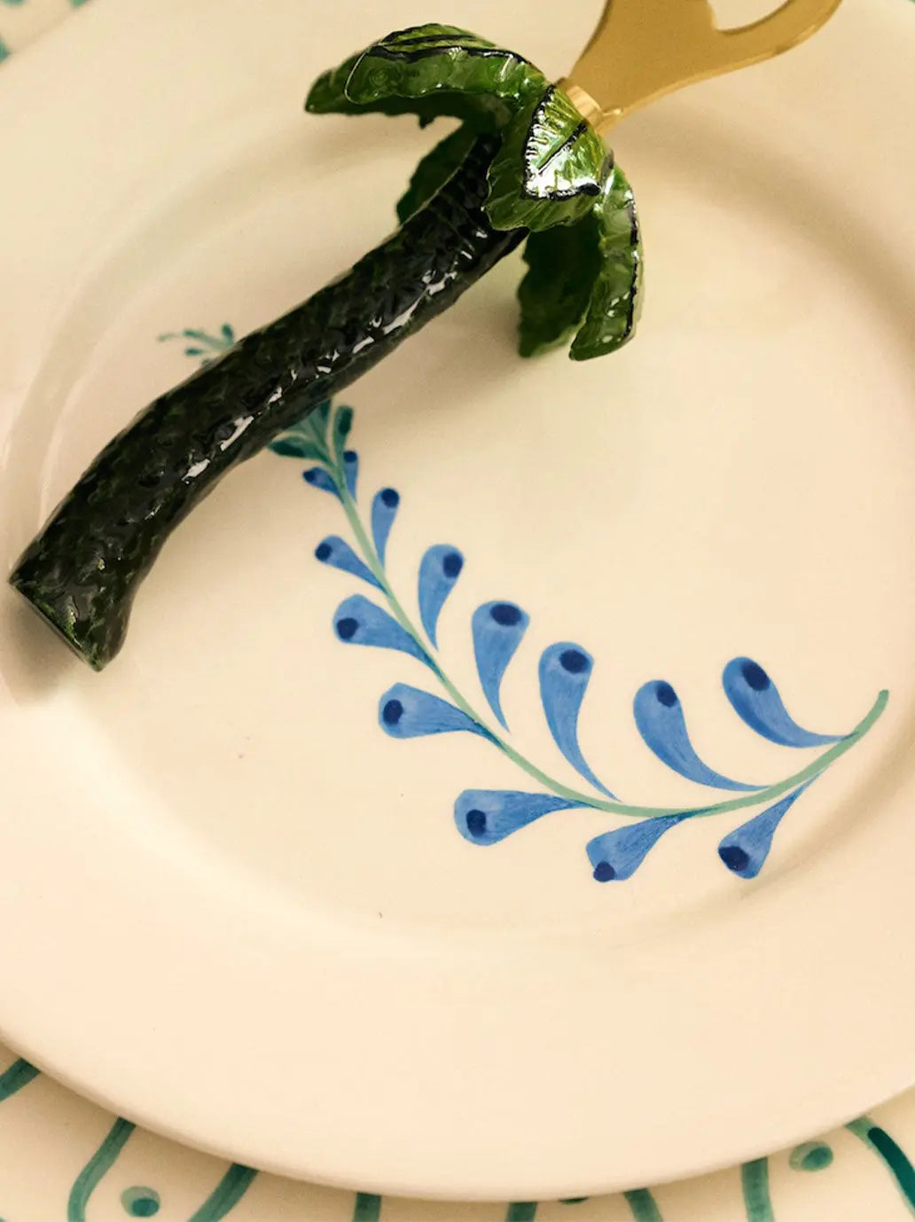Indigo Flora Breakfast Plate Anna + Nina BEBE Concept 