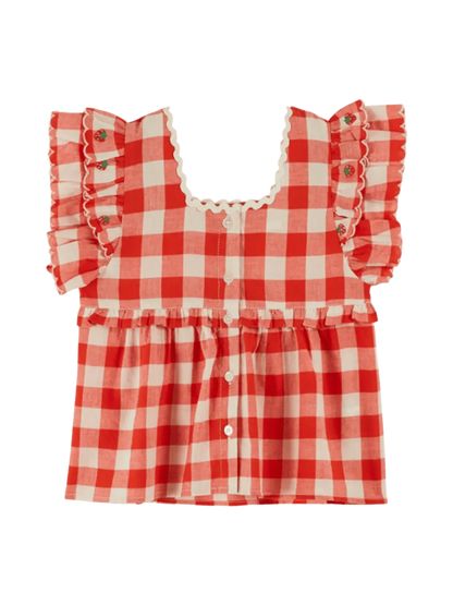 Embroidery Carreau Blouse Emile et Ida BEBE Concept 