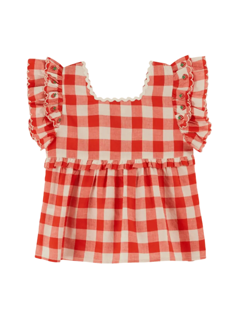 Embroidery Carreau Blouse Emile et Ida BEBE Concept 