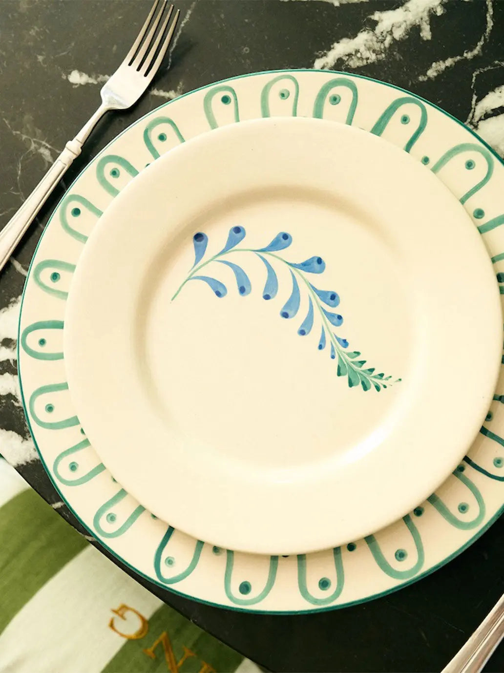 Indigo Flora Breakfast Plate Anna + Nina BEBE Concept 