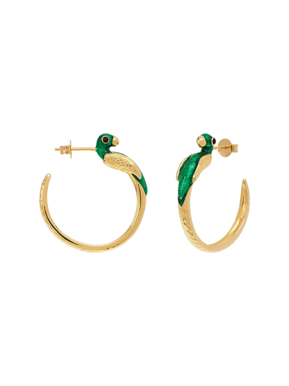 Kolczyki Bird Of Paradise Hoop Earrings Anna + Nina BEBE Concept 