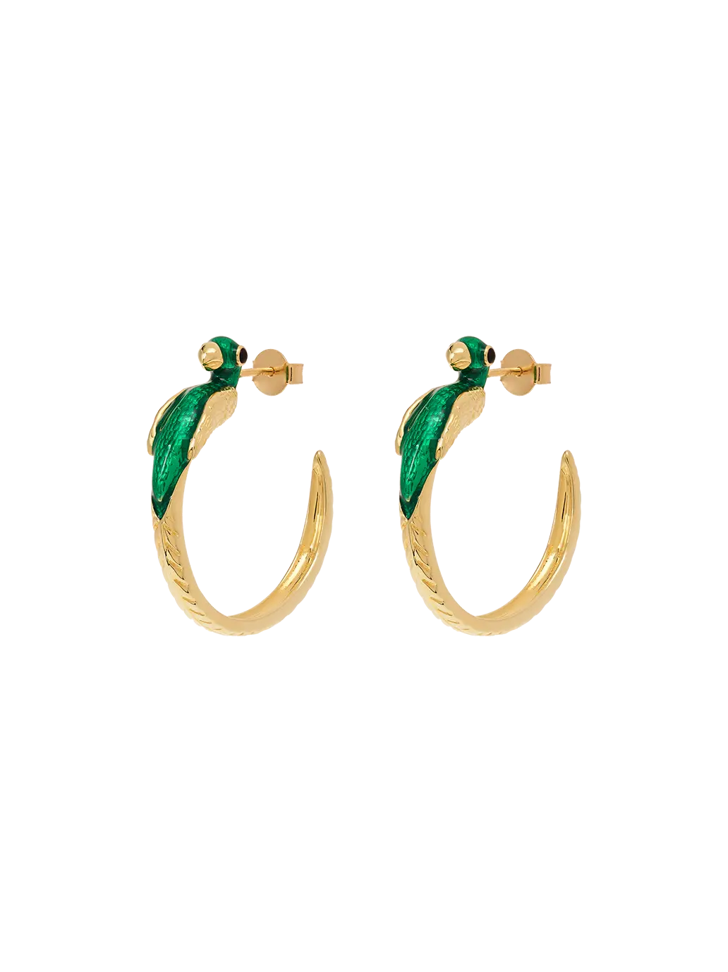Kolczyki Bird Of Paradise Hoop Earrings Anna + Nina BEBE Concept 