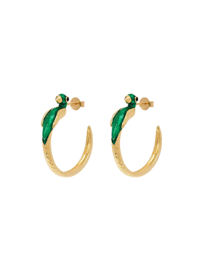 Kolczyki Bird Of Paradise Hoop Earrings Anna + Nina BEBE Concept 