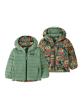 Dwustronna kurtka puchowa Baby Reversible Down Hoody SAW SEE OWL: CASCADE GREEN