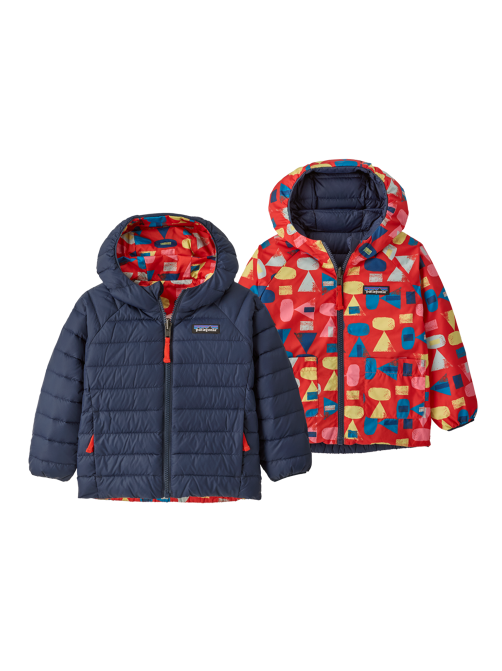 Dwustronna kurtka puchowa Baby Reversible Down Hoody FOREST BEING: SIZZLE RED