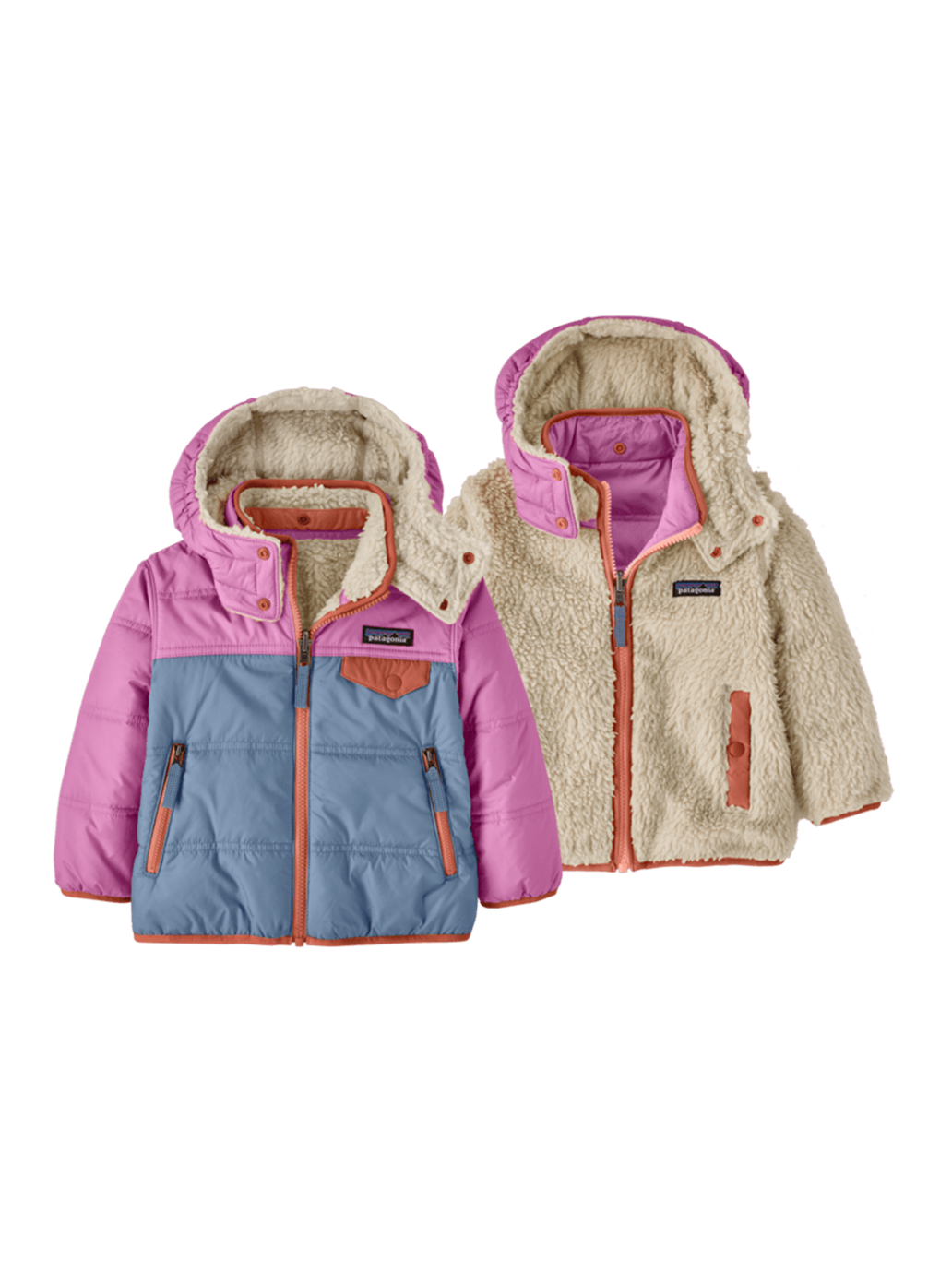 Dwustronna kurtka Baby Reversible Tribbles Hoody BARNACLE BLUE