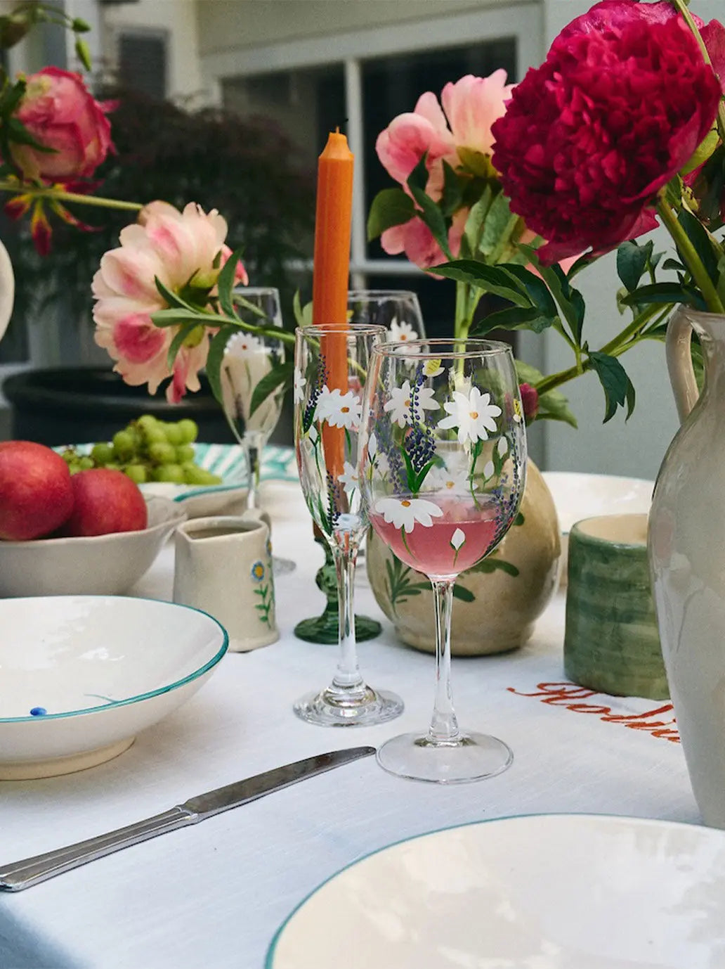 Springtime Toast Champagne Flute Set of 2 Anna + Nina BEBE Concept 