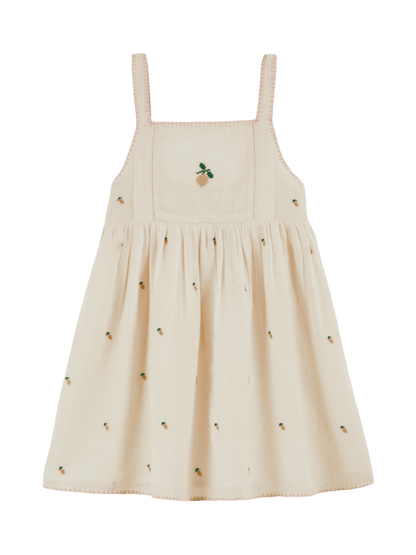 Coeur Embroidery Dress CREME