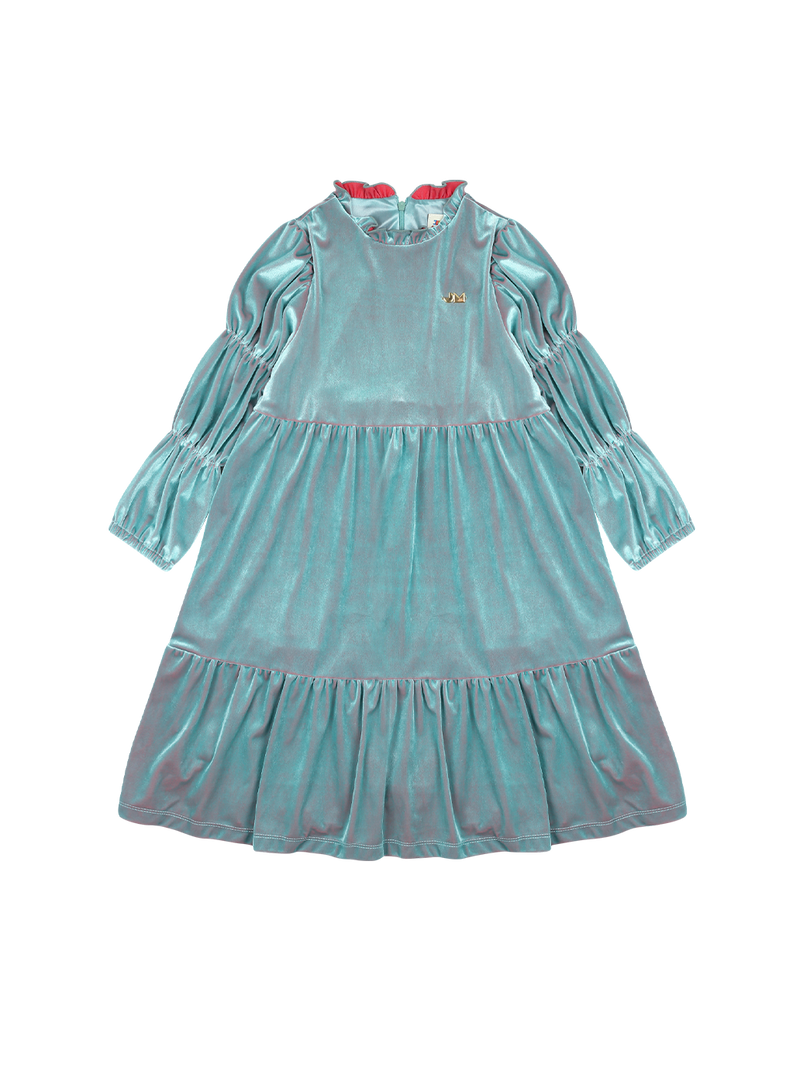 Sukienka Shirring Velvet Dress