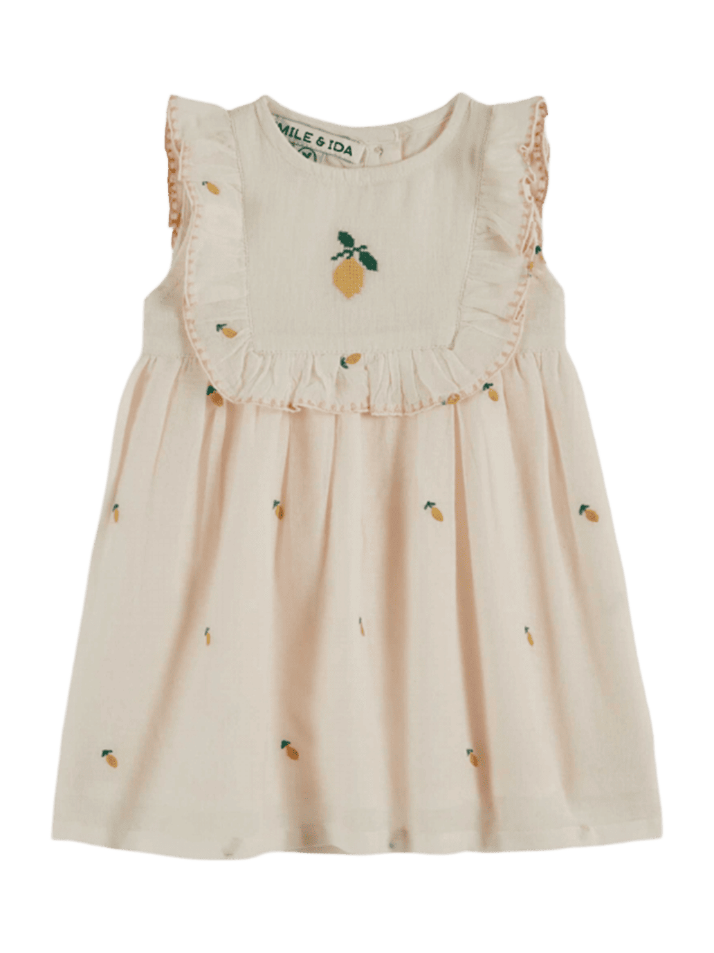 Embroidery Baby Dress CREME