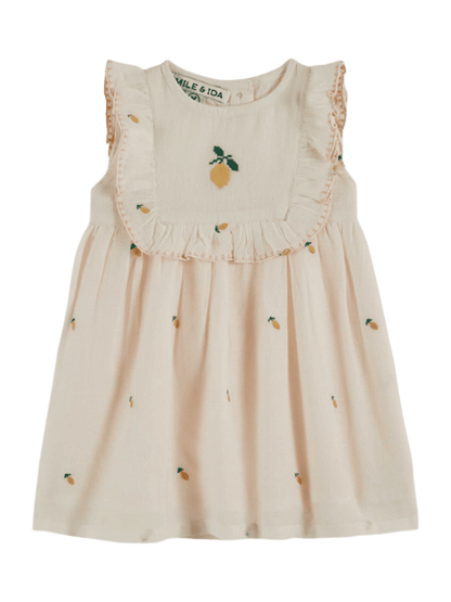 Embroidery Baby Dress CREME