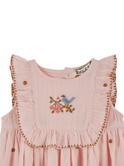 Embroidery Baby Dress MACARON