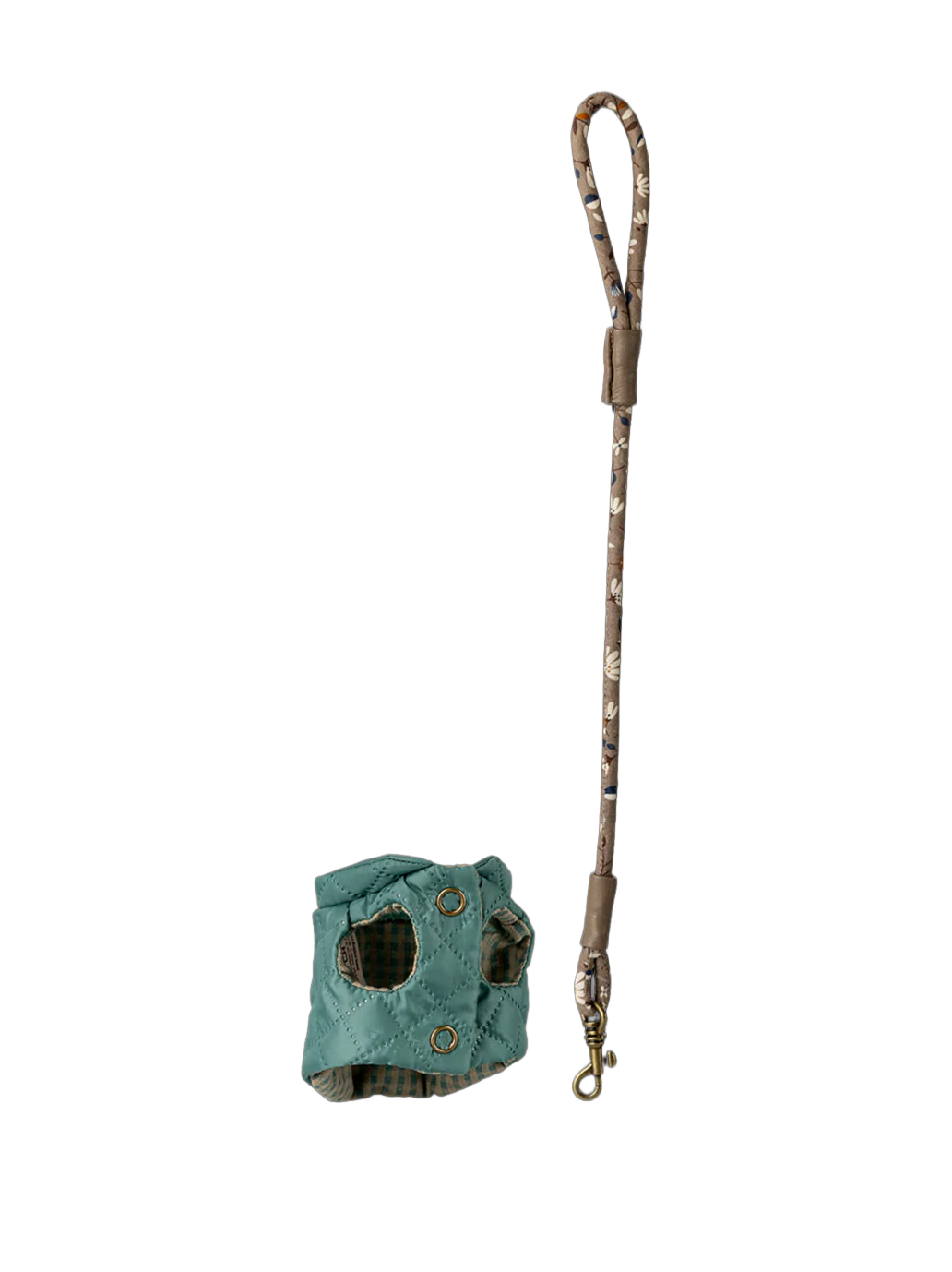 Szelki ze smyczą dla szczeniaczka DARK MINT