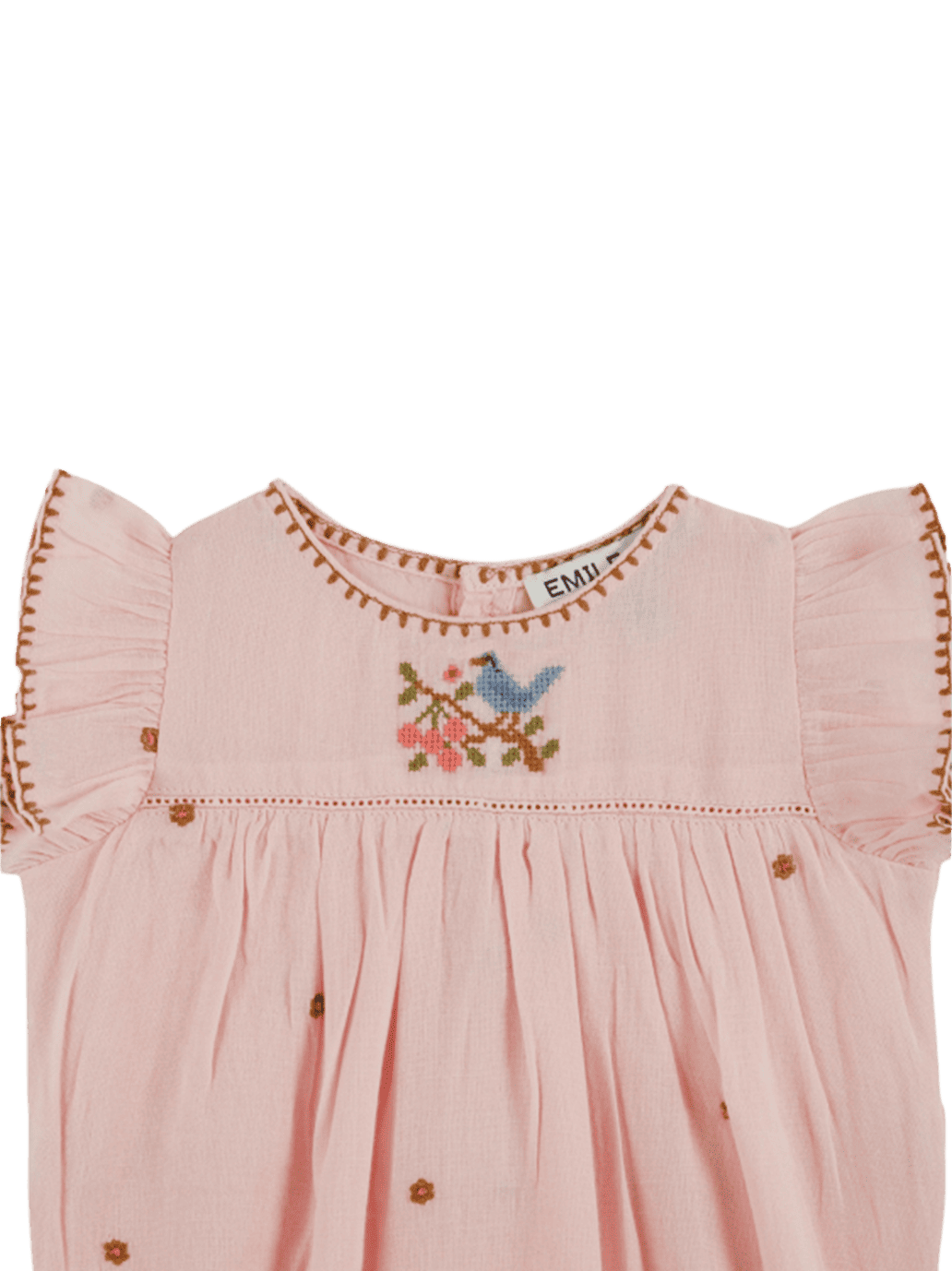 Embroidery Baby Romper MACARON