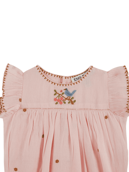 Embroidery Baby Romper MACARON
