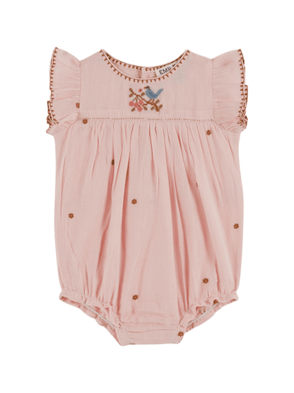 Embroidery Baby Romper MACARON