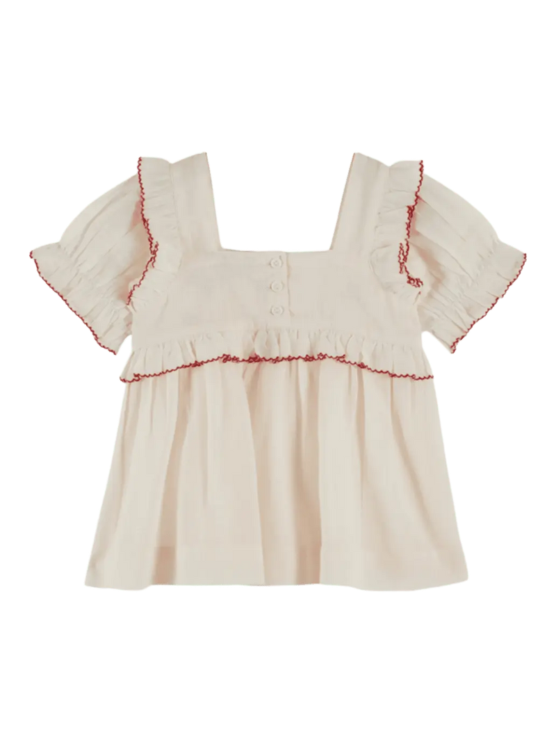 Fraise Embroidery Blouse Emile et Ida BEBE Concept 