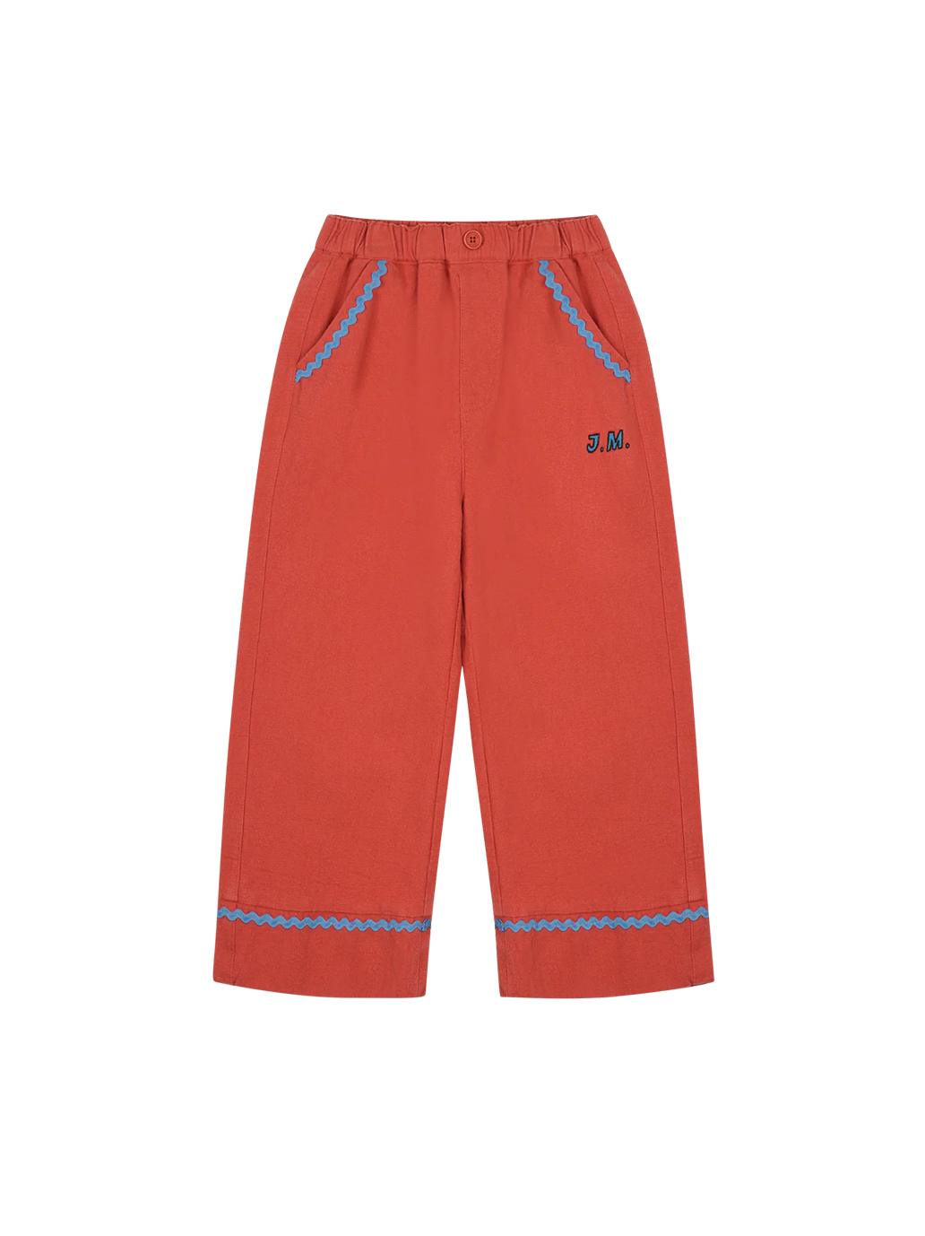 Spodnie Jellymallow ZIgzag Woven Pants Brick BRICK
