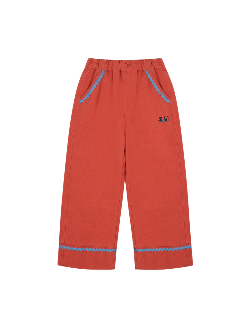 Spodnie Jellymallow ZIgzag Woven Pants Brick