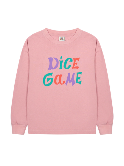 Maglietta a maniche lunghe con motivo da gioco di dadi DICE GAME