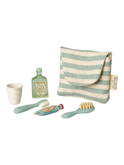 Miniaturowy zestaw do mycia zębów Toothbrush Set BLUE STRIPES