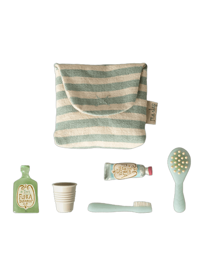 Miniaturowy zestaw do mycia zębów Toothbrush Set BLUE STRIPES