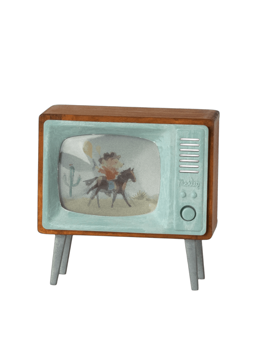Miniaturowy telewizor retro