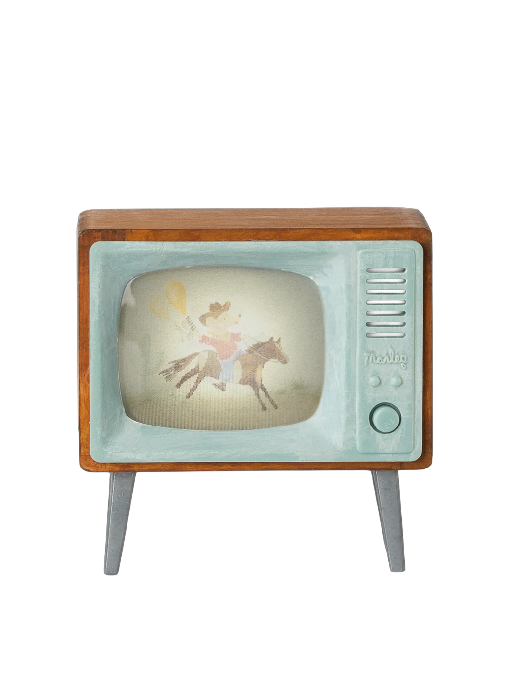 Miniaturowy telewizor retro