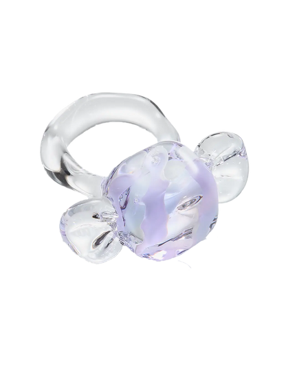 Big Candy Glass Ring Vivian Alarcon BEBE Concept 