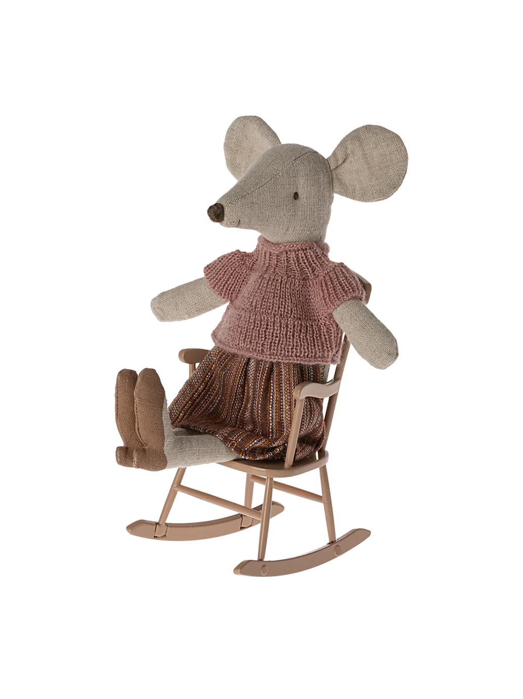 Miniaturowe krzesło bujane DARK POWDER