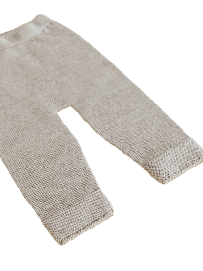Guido seamless merino wool pants PEBBLE