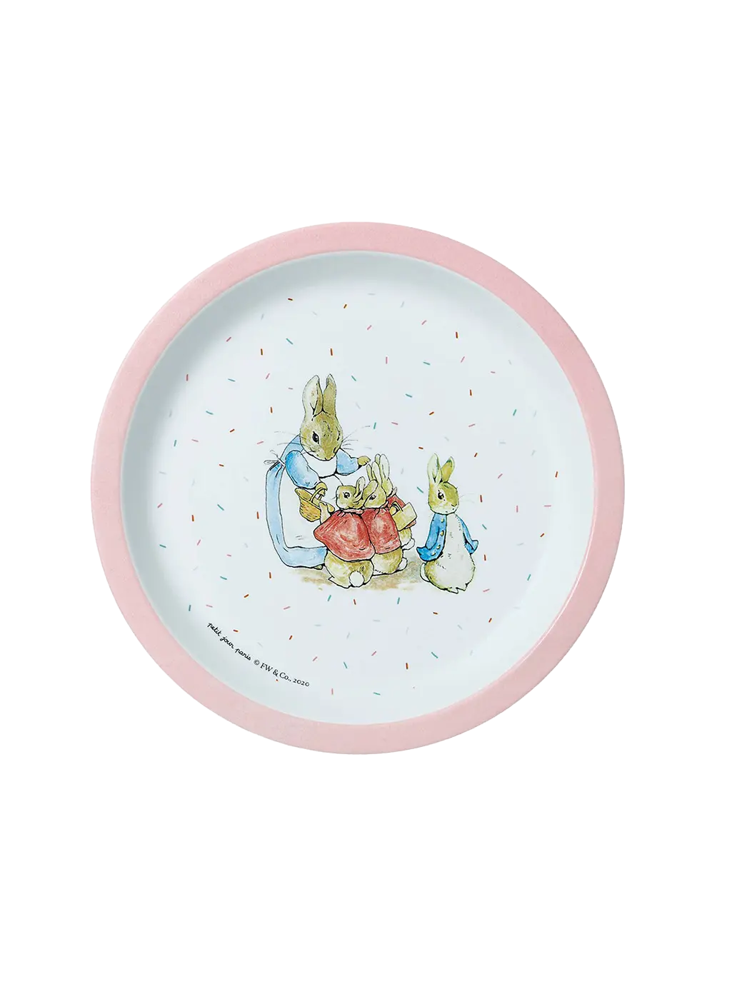 Mały talerz dziecięcy z melaminy Peter Rabbit Maison Petit Jour BEBE Concept 