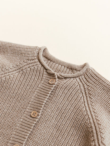 Merino cardigan Inga SAND